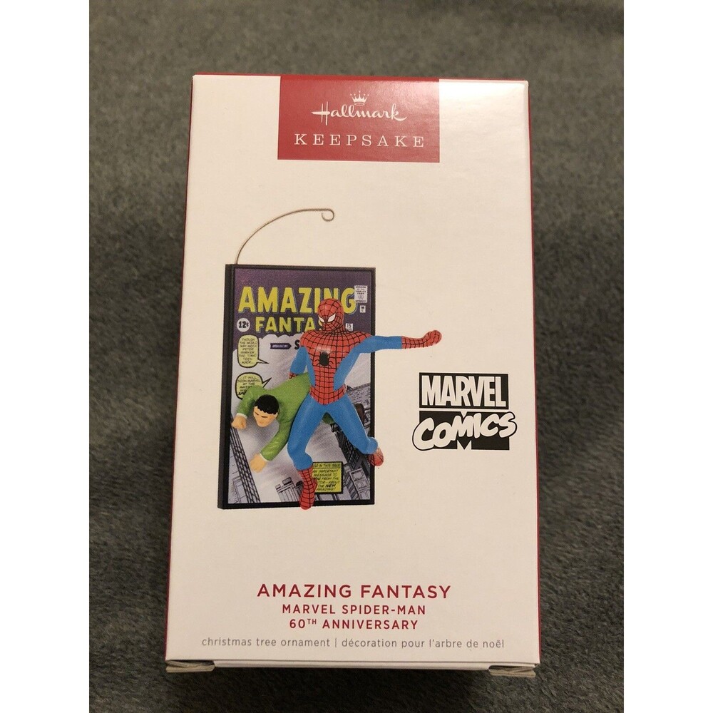 2022 Hallmark Keepsake Amazing Fantasy Marvel Spider-Man Christmas Tree Ornament